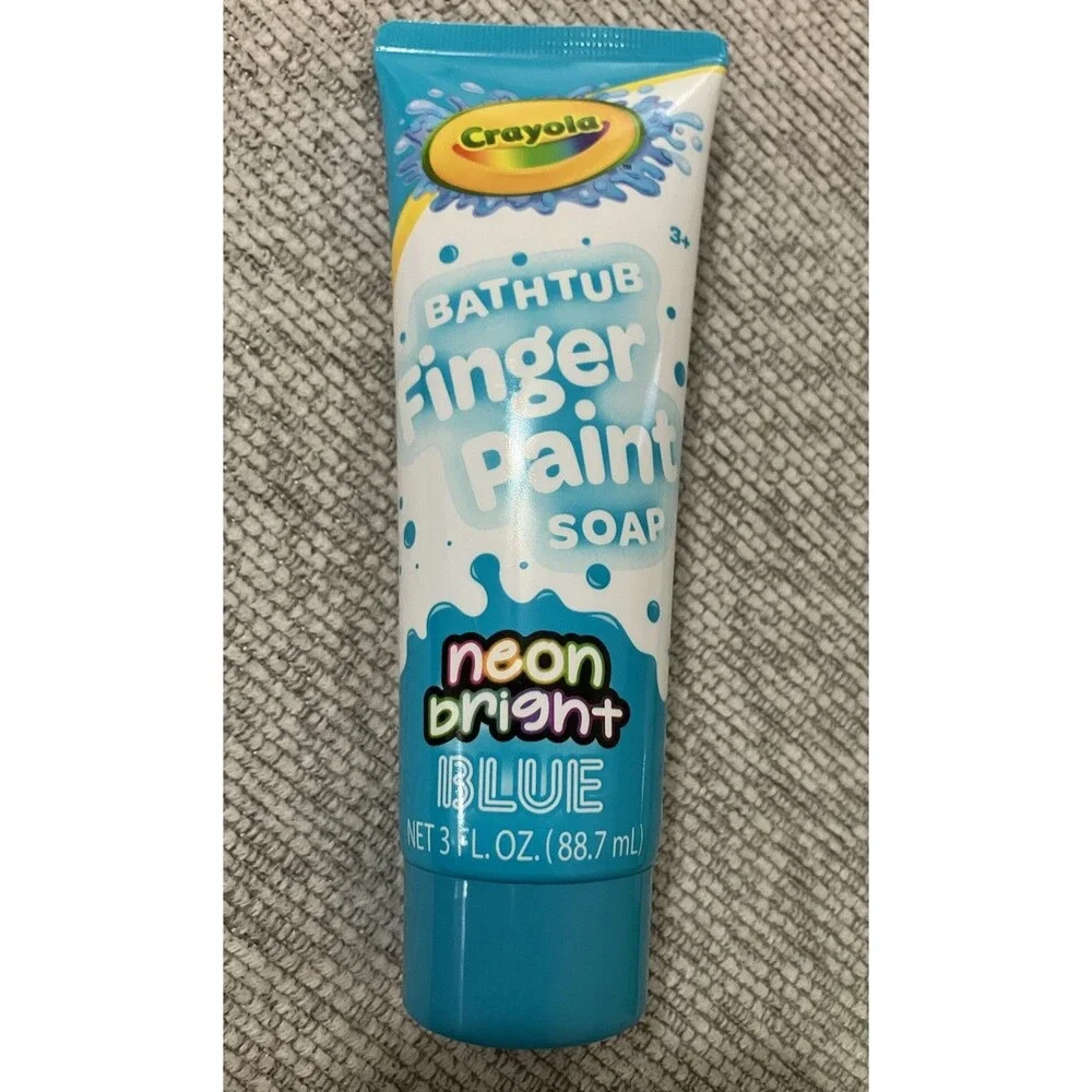 Crayola Bathtub Fingerpaint Soap 4-Pack 3oz Each Sealed New Multi-Color